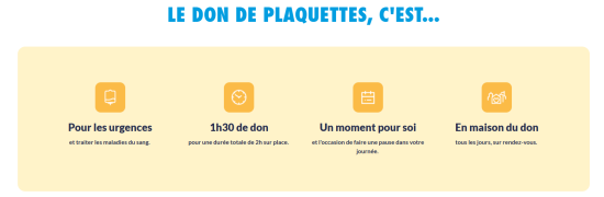Faire un don de plaquettes